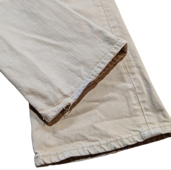 Polo Ralph Lauren Mens Jeans 33x32 Light Beige Cream - Picture 4 of 9